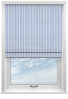 The British Stripe Co. Mary, Bristol No.3 - Twist&Fit Roman Blind